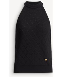 Balmain - Sleeveless Knit Top - Lyst