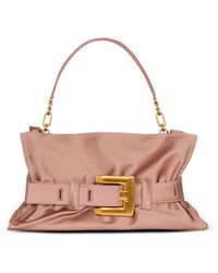 Balmain - Satin Anthem Medium Bag - Lyst