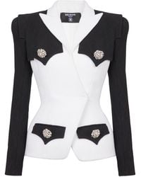 Balmain - Double Crepe Jacket - Lyst