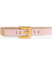 Balmain - Anthem Smooth Leather Belt - Lyst
