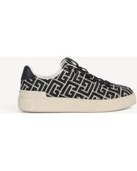 Balmain - Monogram Jacquard B-Court Trainers - Lyst