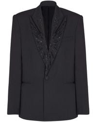 Balmain - Grain De Poudre 1-Button Jacket - Lyst