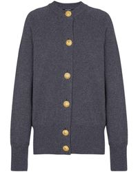 Balmain - Buttoned Eco-Cashmere Cardigan - Lyst
