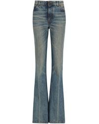 Balmain - Straight-Leg Faded Denim Jeans - Lyst