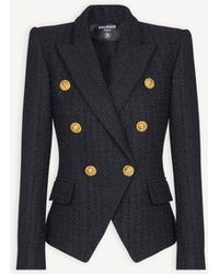 Balmain - 6-Buttons Tweed Jacket - Lyst