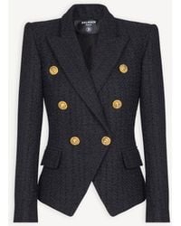 Balmain - 6-Buttons Tweed Jacket - Lyst