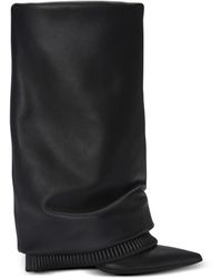 Balmain - Calfskin Trouser Boots - Lyst