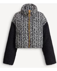Balmain - Padded Two-Tone Tweed Jacket - Lyst