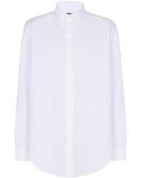 Balmain - Cotton Poplin Shirt - Lyst
