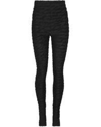 Balmain - Jacquard Knit Leggings With "Love Letter" Motif - Lyst