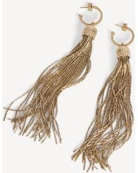 Balmain - Brass Tassel Earrings - Lyst