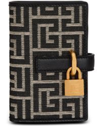 Balmain - Pulse Holder Monogram Jacquard Card Holder - Lyst
