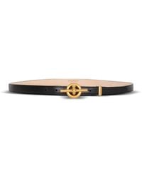 Balmain - Gürtel T-Bar Aus Kalbsleder - Lyst