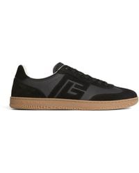 Balmain - Swan Suede And Smooth Leather Trainers - Lyst