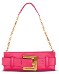 Balmain - Anthem Calfskin Leather Clutch - Lyst