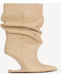 Balmain - No Wedge Smooth Leather Ankle Boots - Lyst