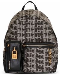 Balmain - Pulse Monogram Jacquard Backpack - Lyst