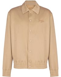 Balmain - Cotton Canvas Bomber Jacket - Lyst