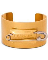 Balmain - Bracelet Épingle À Nourrice En Laiton - Lyst