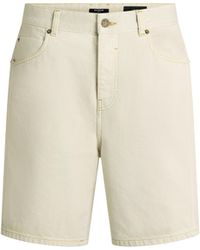 Balmain - Faded Denim Bermuda Shorts - Lyst