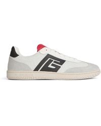Balmain - Swan Suede And Smooth Leather Trainers - Lyst
