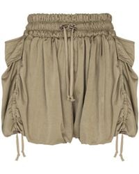 Balmain - Viscose Twill Shorts - Lyst