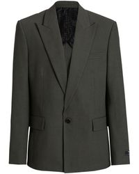Balmain - Cotton Twill 1-Button Jacket - Lyst