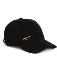 Balmain - Paris Velvet Cap - Lyst