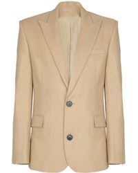 Balmain - Canvas 2-Buttons Jacket - Lyst