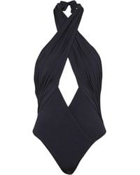 Balmain - Plain One-Piece Swimsuit - Lyst