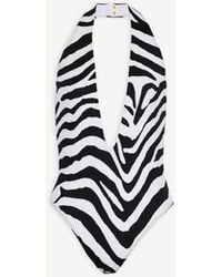Balmain - Zebra One-Piece Swimsuit - Lyst