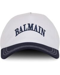 Balmain - Cappellino Bicolore - Lyst