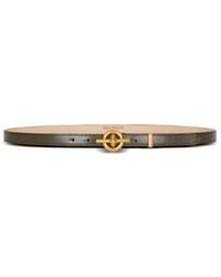 Balmain - Smooth Leather T-Bar Belt - Lyst