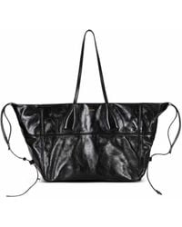 Balmain - Track Zips Calfskin Tote Bag - Lyst