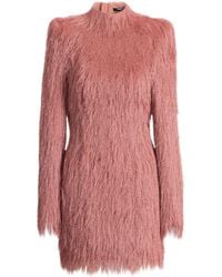 Balmain - Fringe Bodycon Dress - Lyst