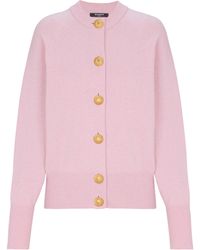 Balmain - Buttoned Eco-Cashmere Cardigan - Lyst