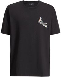 Balmain - Embroidered Insect T-Shirt - Lyst