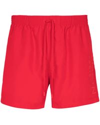 Balmain - Paris Embroidered Swim Shorts - Lyst