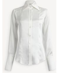 Balmain - Silk Satin Shirt - Lyst
