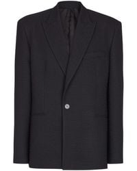 Balmain - Monogram Grain De Poudre 1-Button Jacket - Lyst
