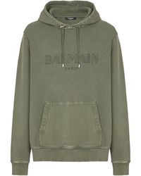 Balmain - Vintage Embroidered Hoodie - Lyst