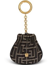 Balmain - Pulse Monogram Jacquard Key Ring - Lyst
