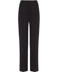 Balmain - Crepe Straight-Leg Tailored Trousers - Lyst