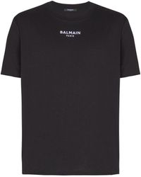 Balmain - Embroidered Paris T-Shirt - Lyst