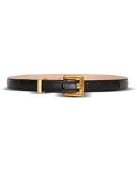 Balmain - Anthem Calfskin Leather Belt - Lyst
