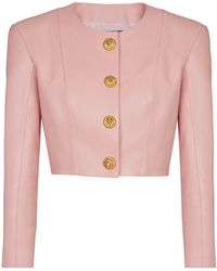 Balmain - Leather Jacket - Lyst