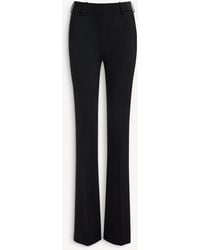 Balmain - Low-Waisted Wool Satin Trousers - Lyst
