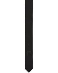 Balmain - Slim Wool Tie With Pb Embroidery - Lyst