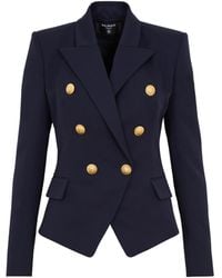 Balmain - Giacca 6 Bottoni Aderente - Lyst