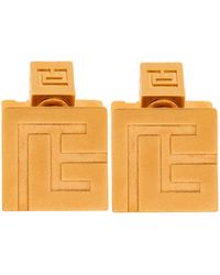 Balmain - Creolen Mit 3D-Pb-Logo - Lyst